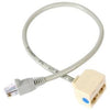 2-to-1 RJ45 Splitter Cable Adapter - F/M