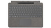 Microsoft Surface Pro 9/8/X Signature Keyboard with Slim Pen 2 Mechanical & Backlit Key Large Trackpad Cover - Platinum