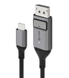 ALOGIC USB-C (Male) to DisplayPort (Male) Cable - Ultra Series - 4K 60Hz -Space Grey - 1m