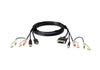 Aten KVM Cable 1.8m with HDMI, USB & Audio to DVI-D (Single Link), USB & Audio