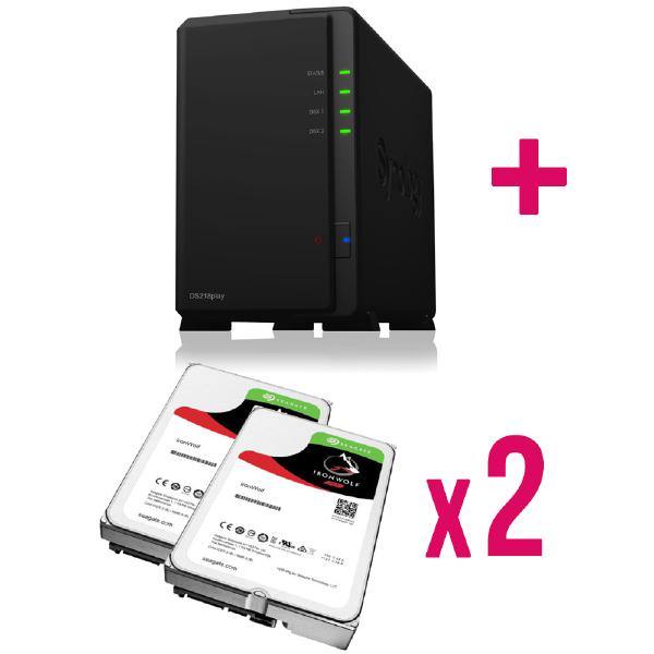 Bundle - Synology DS218PLAY x 1 + 2 x ST2000VN004 - Connected Technologies