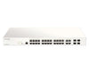D-Link DBS-2000-28P Nuclias Cloud-Managed 28-Port Gigabit 193W PoE switch with 28 RJ45 (24 PoE) and 4 Combo SFP ports
