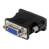 DVI to VGA Cable Adapter - Black - M/F.