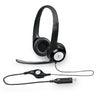 Logitech Wired USB Headset H390, Black, Noise Cancelling MIC, 1.8m Cable, In-line Audio Control