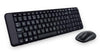 Logitech Wireless Keyboard & Mouse Combo, MK220, Black, USB Receiver, (Combo powered by 2 xAAA and 2 x AA, included)