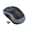 Logitech Wireless Mouse M185, 3 Button, Optical, 1000 DPI, USB Receiver, Scroll Wheel, Colour: Grey, 2.4GHz (Powered by 1xAA Battery, included)