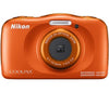 Nikon Digital Compact Camera COOLPIX W150, Orange,13.2MP, 3x Optical Zoom, Fixed Lense, f/3.3-5.9, 10m Waterproof