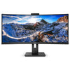 Philips 34" 346P1CRH USB-C, QHD, 3440x1440, 21:9, KVM switch, HA, Swivel, VESA, Tilt, DP, Speakers, Webcam, Data and Video Transfer, 4 Years Warranty