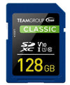 Team Classic SD Memory Card - 128 GB UHS (Ultra) Speed Class 1(U1). Supports Video Speed Class 10(V10).