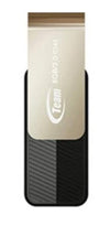 Team Group USB Drive 8GB, C143, USB3.0, Black, Rotating, Capless, READ 25MB/s, 15g, Lifetime Warranty