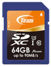 Team Xtreme SDXC 64GB UHS-1 U3 (Read 90MB/s, Write 45MB/s)