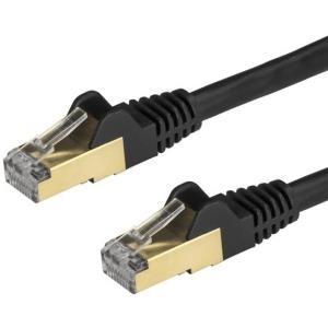0.5m Black Cat6a Ethernet Cable - STP