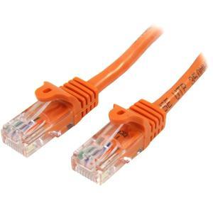 0.5m Orange Snagless Cat5e Patch Cable