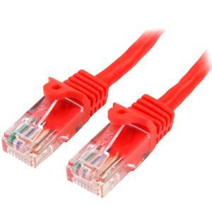 0.5m Red Snagless Cat5e Patch Cable