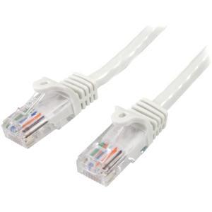 0.5m White Snagless Cat5e Patch Cable