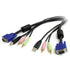 1.5m 4-in-1 USB VGA KVM Switch Cable