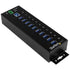 10 Port Industrial USB 3.0 Hub - Metal
