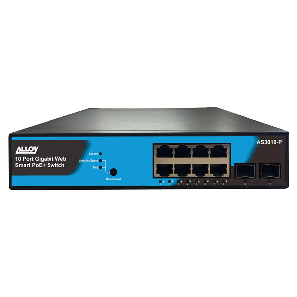 10 Port Web Smart PoE+ Switch - Connected Technologies