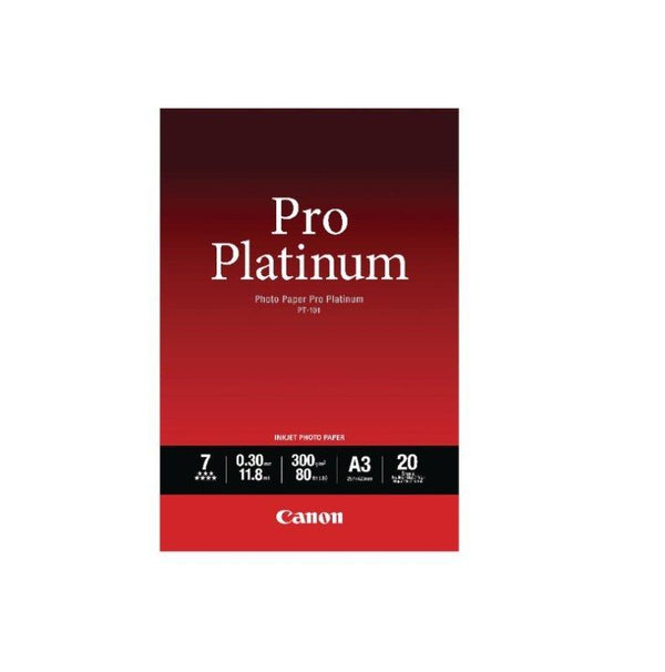 20 SHEETS A3 300GSM PHOTO PAPER PRO PLATINUM - Connected Technologies