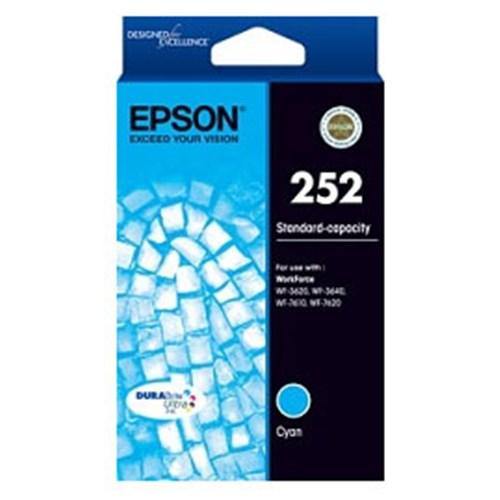 252 STD CAPACITY DURABRITE ULTRA CYAN INK FOR WORKFORCE PRO WF-3620 3640 7610 7620 - Connected Technologies