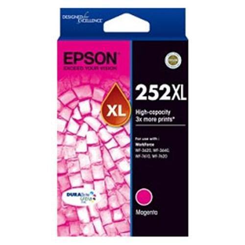 252XL HIGH CAPACITY DURABRITE ULTRA MAGENTA INK FOR W/FORCE PRO WF-3620 3640 7610 7620 - Connected Technologies