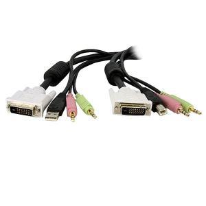 4-in-1 USB DVI KVM Switch Cable w/ Audio