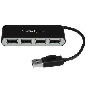 4 PORT PORTABLE USB 2.0 HUB WITH CABLE