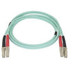 5m Aqua MM 50/125 OM4 Fiber Optic Cable