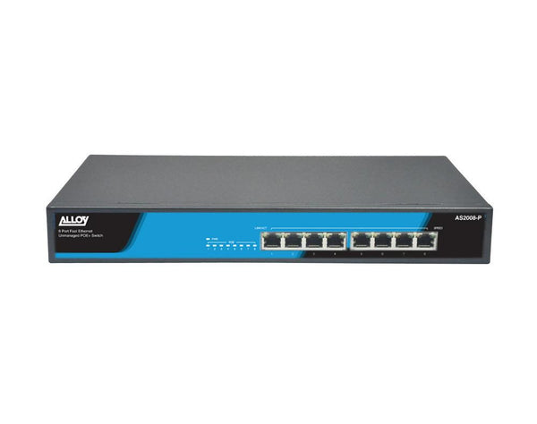 8 Port Unmanaged Fast Ethernet 802.3at PoE Switch - Connected Technologies