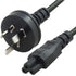 8ware AU Power Lead Cord Cable 2m - 3-Pin to Cloverleaf Plug ICE 320-C5 Mickey Type Black 240V 7.5A 3 core for Notebook/Laptop AC Adapter ~UPAT-IECM-1 - Connected Technologies