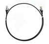 8ware CAT6 Ultra Thin Slim Cable 5m / 500cm - Black Color Premium RJ45 Ethernet Network LAN UTP Patch Cord 26AWG for Data