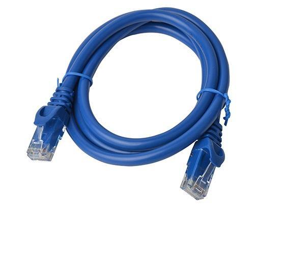 8Ware Cat6a UTP Ethernet Cable 1m Snagless Blue - Connected Technologies