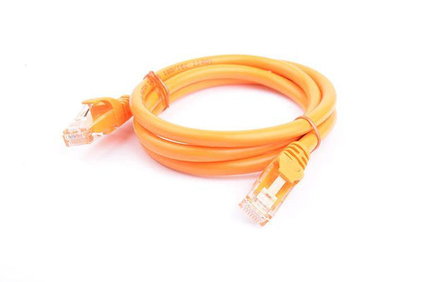 8Ware Cat6a UTP Ethernet Cable 1m Snagless Orange - Connected Technologies