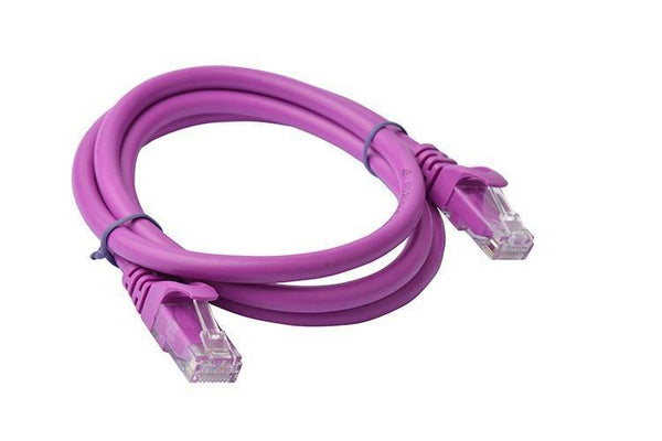 8Ware Cat6a UTP Ethernet Cable 1m Snagless Purple - Connected Technologies