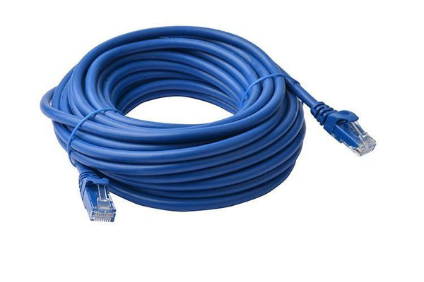 8Ware Cat6a UTP Ethernet Cable 20m Snagless Blue - Connected Technologies