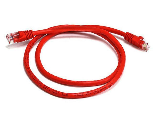 8Ware Cat6a UTP Ethernet Cable 25cm Snagless Red - Connected Technologies