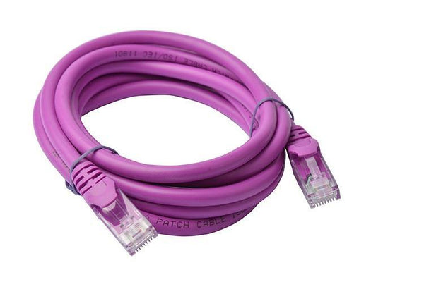 8Ware Cat6a UTP Ethernet Cable 2m Snagless Purple - Connected Technologies