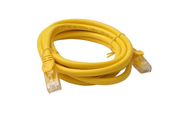 8Ware Cat6a UTP Ethernet Cable 2m Snagless Yellow - Connected Technologies