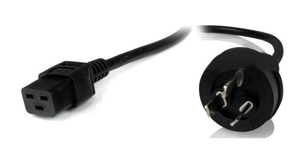 8Ware Power Cable 2m 3-Pin 15A AU to IEC C19 Male to Female - Connected Technologies