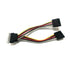 8Ware SATA Power Splitter Cable 15cm 1 x 15-pin  - 2 x 15-pin Male to Female - Connected Technologies