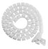 Brateck 20mm/0.79' Diameter Coiled Tube Cable Sleeve  Material Polyethylene(PE) Dimensions 1000x20mm - White (LS)