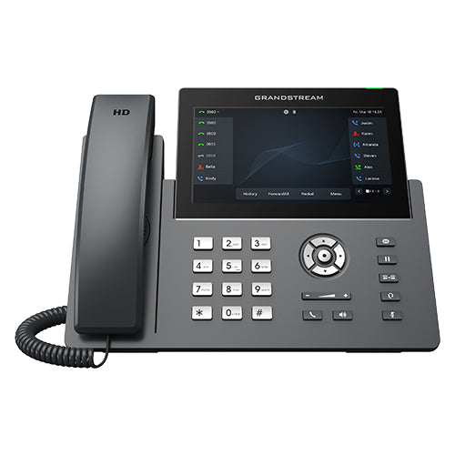 Executive-quality Professional Carrier-Grade IP Phone with 12-lines and a 7'' touch screen