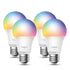 TP-LInk Tapo L530E(4-pack) Smart Wi-Fi Light Bulb, Multicolor, Edison Screw, No Hub Required, Voice Control, 60W