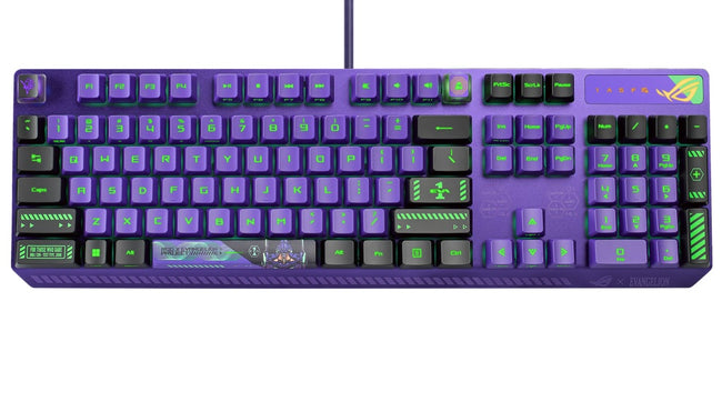 ASUS ROG Strix Scope RX EVA Edition Evangelion, Purple Aluminum Case, ROG RX Optical Mechanical Switches, IP57 Waterproof (RX Red)