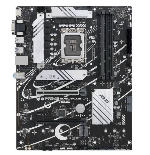 ASUS TUF GAMING B760-PLUS WIFI D4 LGA 1700 ATX Motherboard 192GB,4xDDR4,1xPCIe 5.0 x16, 3xM.2, 4 xSATA,1xHDMI,1xDP, Wi-Fi 6, 2.5Gb Ethernet