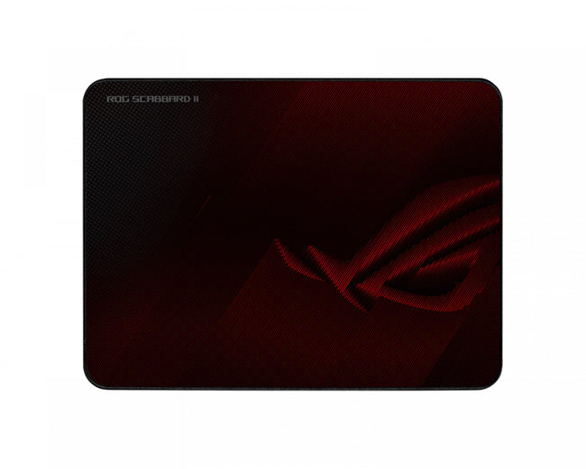 ASUS ROG SCABBARD II Gaming Mouse Pad, Medium Size (360x260mm) Water/Oil/Dust Respellent, Anti-Fray, Soft Cloth With Rubber Base