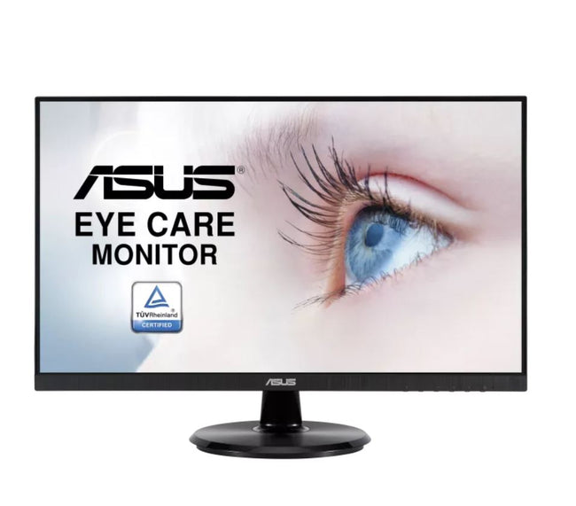 ASUS VA246HE 23.8“ Eye Care Monitor Full HD, Frameless, 75Hz, Adaptive-Sync/FreeSync, Low Blue Light, Flicker Free, Wall Mountable