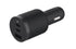 OtterBox USB-C 72W Triple Port Premium Pro Fast Car Charger - Black (78-80899), 1x USB-A (12W), 2x USB-C 30W (60W Shared), Intelligent, Safe Charging