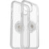 OtterBox Otter + Pop Symmetry Clear Apple iPhone 14 Plus Case Clear Pop - (77-88776), Antimicrobial, DROP+ 3X Military Standard, Swappable PopGrip