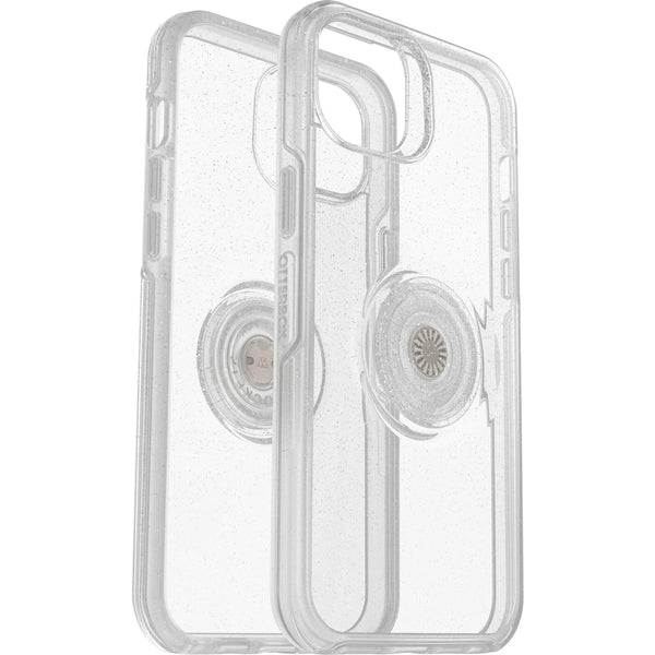 OtterBox Otter + Pop Symmetry Clear Apple iPhone 14 Plus Case Stardust Pop (Clear Glitter) - (77-88789), Antimicrobial, DROP+ 3X Military Standard